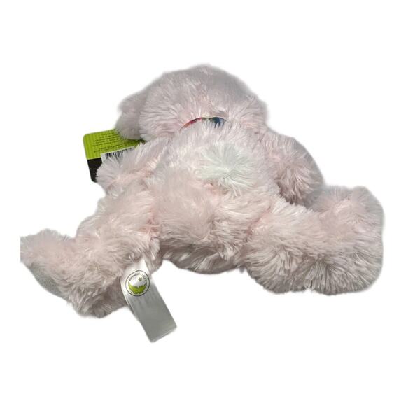 Animal Adventure Plush Bunny 9" Pink Stuffed Animal Floral Bow Security Lovey - Picture 5 of 7